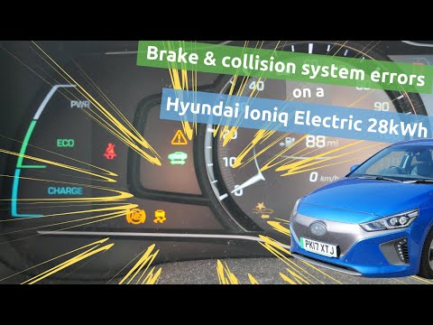 Brake & safety system errors on a Hyundai Ioniq Electric 28kWh at 95,000 miles