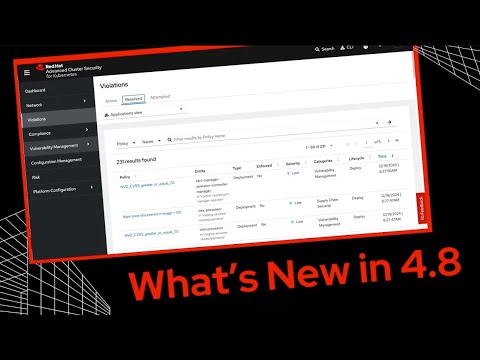 RHACS Product Update: What's New in 4.8!