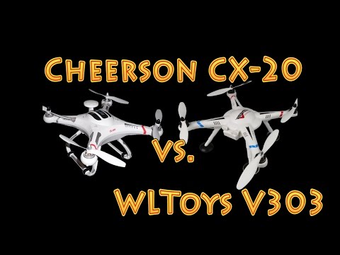 Review: Cheerson CX-20 vs WLToys V303 UNBOXING - UC18kdQSMwpr81ZYR-QRNiDg