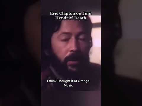 Eric Clapton about Jimi Hendrix's Death #ericclapton #jimihendrix #guitarlegend #guitarists