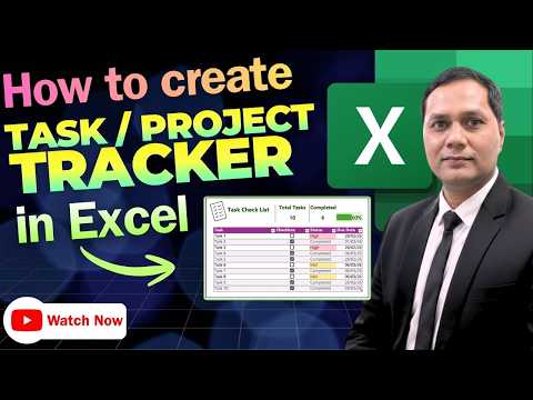 How to Create a Task Tracker in Excel | Easy Project Planner | Task Management Tools
