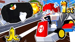 マイクラで『マリオカートワールド』の世界に行く！完全再現された世界で遊んでみた結果...?!🍄💨【まいくら・Minecraft】よろずや🍭