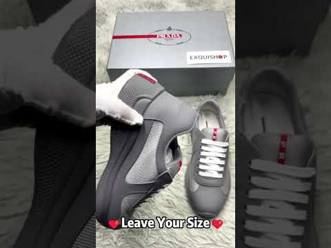 2024 Christmas Gift Real VS Fake PRADA America's Cup Sneakers unboxing checking