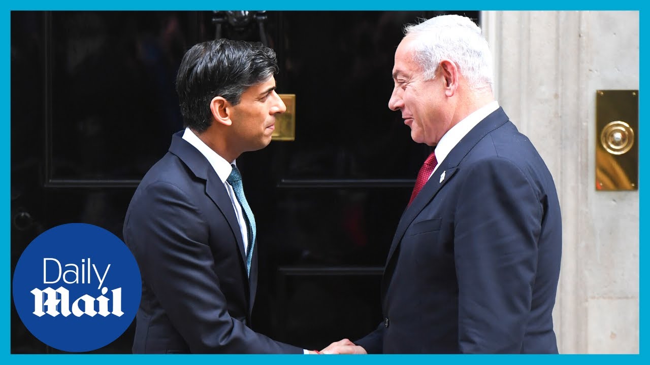 Rishi Sunak welcomes Israeli PM Benjamin Netanyahu to 10 Downing Street