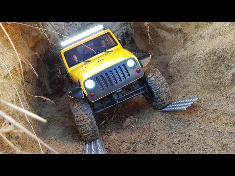 JEEP RUBICON НА БЕЗДОРОЖЬЕ ... MST CFX-W RC car на треке - UCX2-frpuBe3e99K7lDQxT7Q