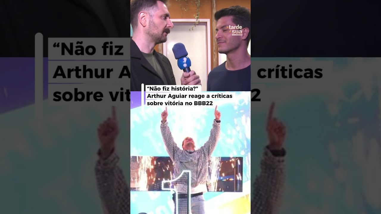“Não fiz história?” Arthur Aguiar reage a críticas sobre vitória no BBB22