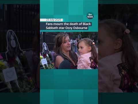 Fans mourn the death of Black Sabbath star Ozzy Osbourne
