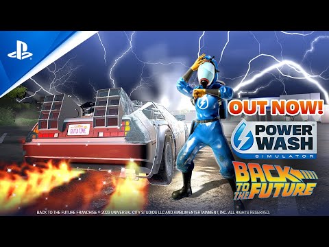 PowerWash Simulator - Back to the Future Special Pack Out Now | PS5 & PS4 Games