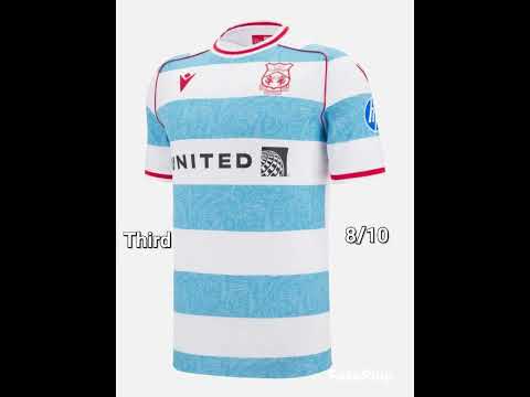ranking your team's kits wrexham edition #football #footballkits #wrexhamfc #shorts #ytshorts #yt