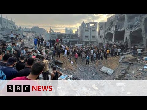 Israel military confirms deadly strike on Gaza refugee camp - BBC News