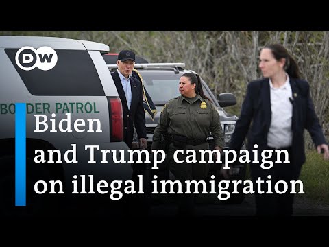 Trump and Biden visit Mexico border as immigration issue remains large | DW News