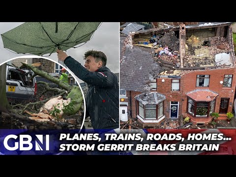 Storm Gerrit BREAKS Britain as homes DESTROYED and transport in CHAOS