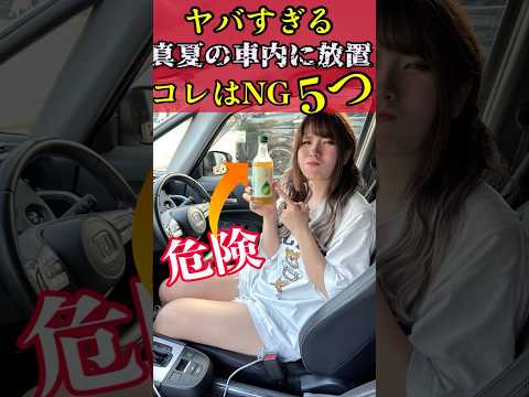 真夏の車内に放置すると大事故になるモノ5選