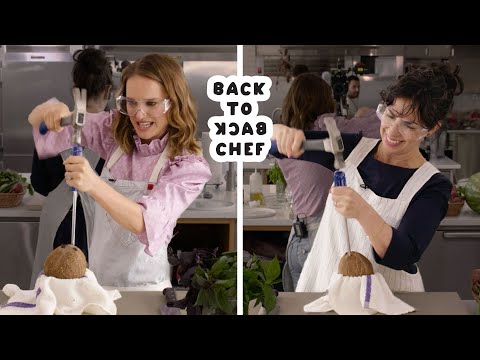Natalie Portman Tries to Keep Up With a Professional Chef | Back-to-Back Chef | Bon Appétit - UCbpMy0Fg74eXXkvxJrtEn3w