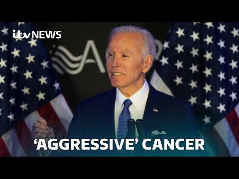 Trump 'saddened' after Joe Biden diagnosed with aggressive prostate cancer | ITV News
