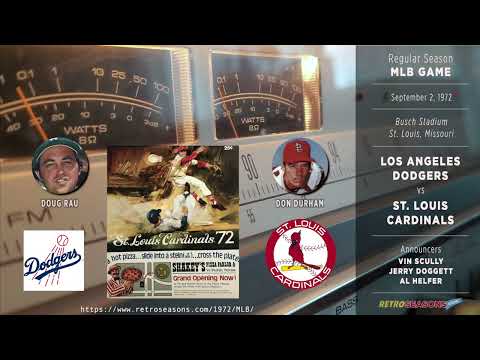 Los Angeles Dodgers vs St. Louis Cardinals - Radio Broadcast video clip