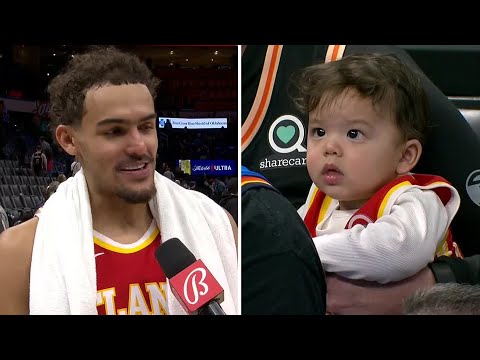 You thought we were losing with him here? - Trae dedicates win to his son's first time watching ❤️