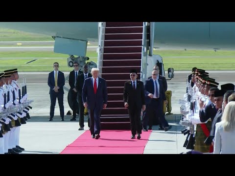 Trump lands in Malaysia on first leg of Asia tour | AFP