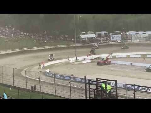 6/21/24 Skagit Speedway Dirt Cup Night #2 / B-Main Event / 410 Sprints - dirt track racing video image