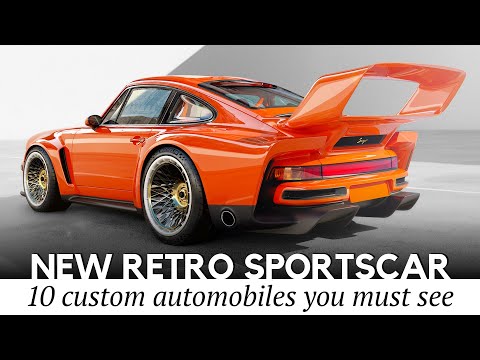 10 Sports Cars with Vintage Exterior Looks & Extensive Engine Customizations