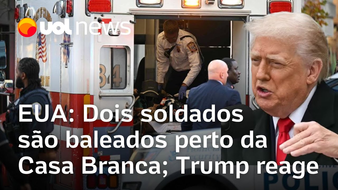 EUA Trump reage após dois soldados da Guarda Nacional serem baleados perto da Casa Branca