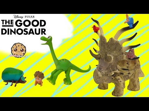 Disney Pixar The Good Dinosaur Movie Toys Arlo, Spot, Forrest Woodbush - Cookieswirlc Video - UCelMeixAOTs2OQAAi9wU8-g