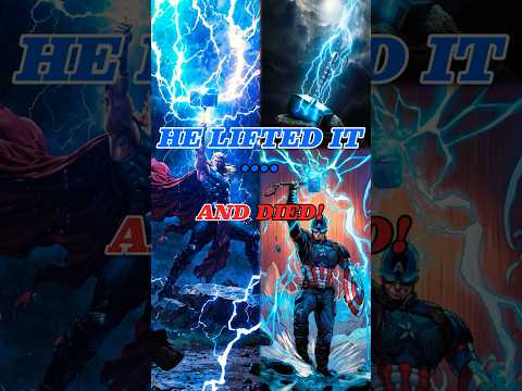 The Avenger Who Lifted Mjolnir… But Never Survived! #AvengersSecrets#MjolnirPower#CaptainAmerica#Mar