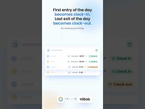 Using HiBob? Your door entries can now become clock-in / clock-out.