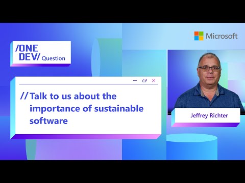 Talk to us about the importance of sustainable software