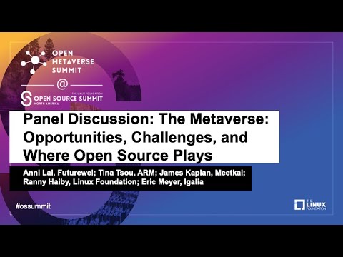 Panel Discussion: The Metaverse: Opportunities, Challenges, and Where Open Source Plays