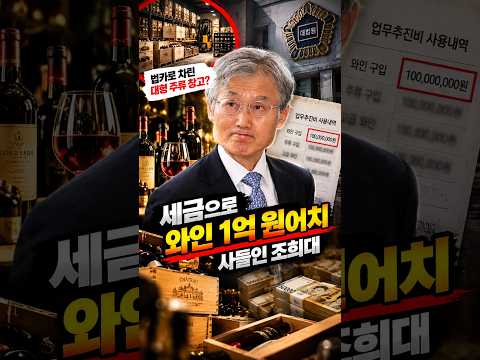 업무추진비로 <strong>와인</strong> 1억 8백만 원어치 털어먹은#조희대#대법원장#<strong>와인</strong>