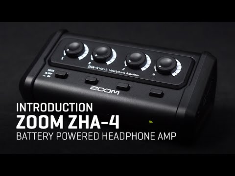 The Zoom ZHA-4 Battery Powered Headphone Amp: Overview