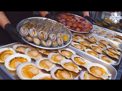 쌀쌀할때 딱! 싱싱한 활 조개구이와 얼얼개운한 마라조개탕 / Amazing! Grilled clams in a Korean restaurant