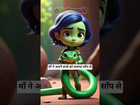 माँ ने अपने बच्चे को बचाया साँप से #shorts #ai #new #trending #cartoon #viral #shortvideo #short
