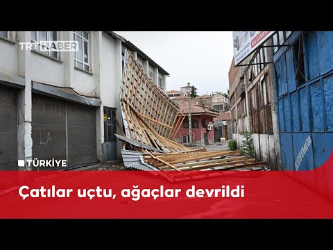 Kırıkkale’de fırtına etkili oldu