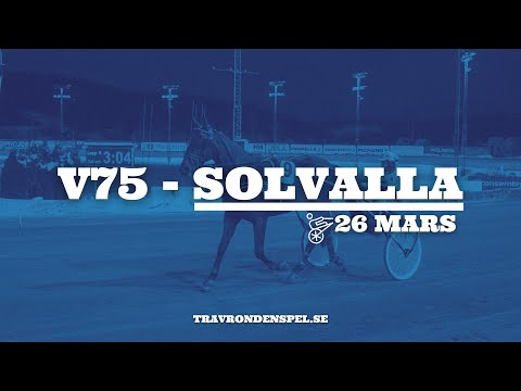 V75 tips Solvalla | Tre S - Lönehelg och finaler!