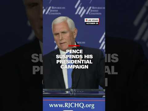 Pence suspends his presidential campaign