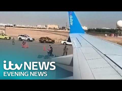What happened on this Flydubai plane? Watch Wednesday's ITV Evening News