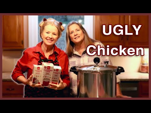 How to PRESSURE CAN Raw Pack Chicken (Ugly Chicken) Step by Step