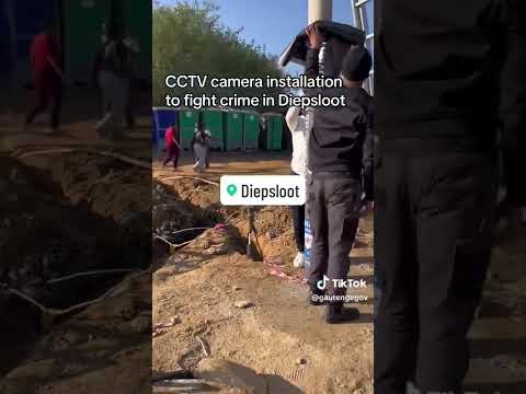 Gauteng premier oversees CCTV camera installation in Diepsloot
