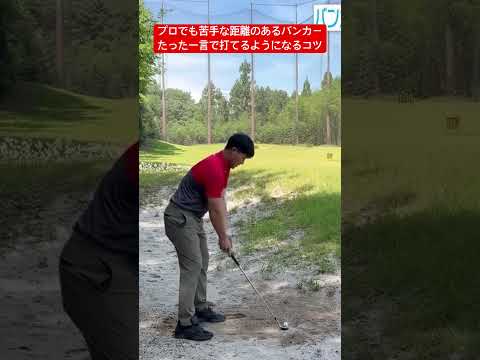 プロでも苦手な50ydバンカーが一瞬で出せるようになるコツ
