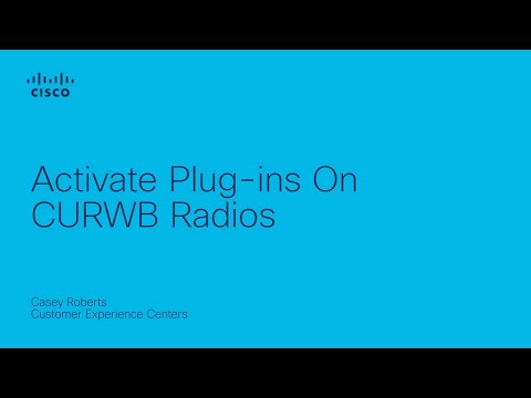 Activate Plugins on CURWB Radios
