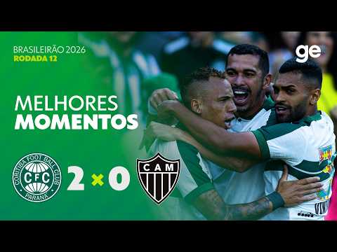 CORITIBA 2 X 0 ATLÉTICO-MG | MELHORES MOMENTOS | 12ª RODADA | BRASILEIRÃO 2026 | ge.globo