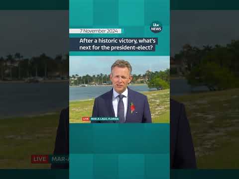 After a historic victory, what’s next for the president-elect? #itvnews #shorts