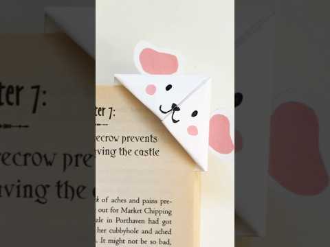 EASY ORIGAMI DOG BOOKMARK 🐶 | STEP BY STEP INSTRUCTIONS