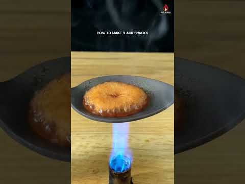 1000°C How to make Black Snacks 😱 #satisfyingvideo #experiment #foryou #fypシ
