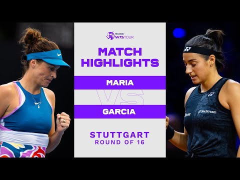 Tatjana Maria vs. Caroline Garcia | 2023 Stuttgart Round of 16 | WTA Match Highlights