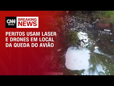 Peritos usam laser e drones em local da queda do avião | AGORA CNN