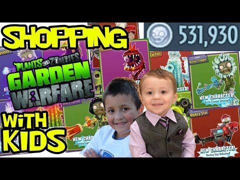 Plants vs. Zombies Garden Warefare Spending $530,000+ - ALL SUPER RARE UNLOCKED (Shopping with Kids) - UCC-RHF_77zQdKcA75hr5oTQ