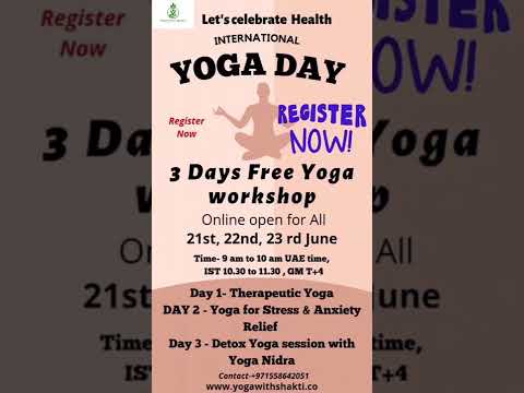 3 Days Free Yoga Workshop